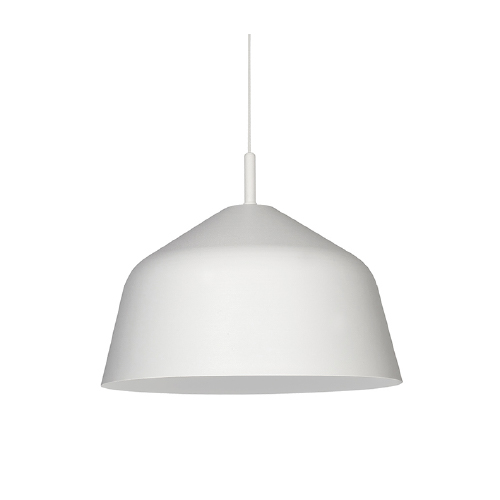 Colgante expreso de chapa de hierro blanco diámetro 40cm